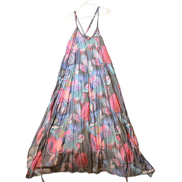 BOAMAR Anthropologie Miranda Dress in Watercolor Vibes Size‎ Medium Resort Beach - Picture 1 of 8